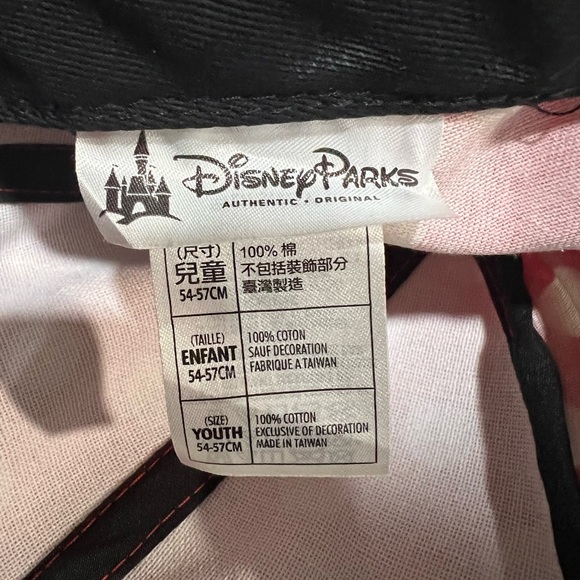 Disneyland Minnie Mouse Polka Dot Signature Adjustable Ball Style Hat/Cap - Picture 4 of 4